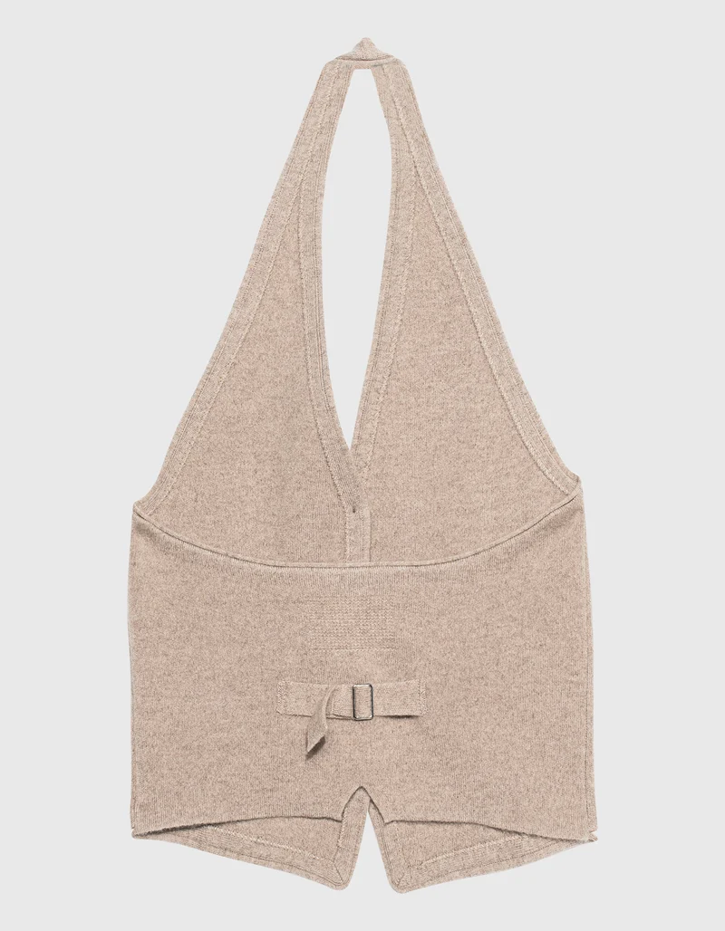 Neckholder Kaschmir-Weste Tailored