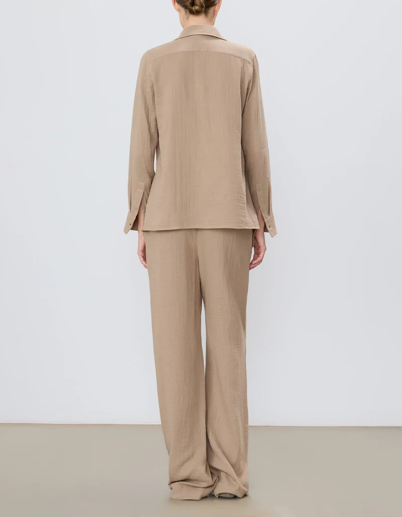 Wide-Leg Musselin-Hose Brody