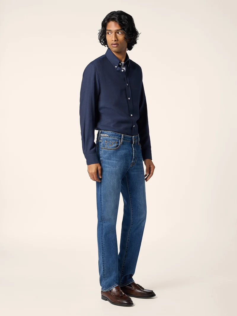 Cotton-Cashmere Batavia Shirt