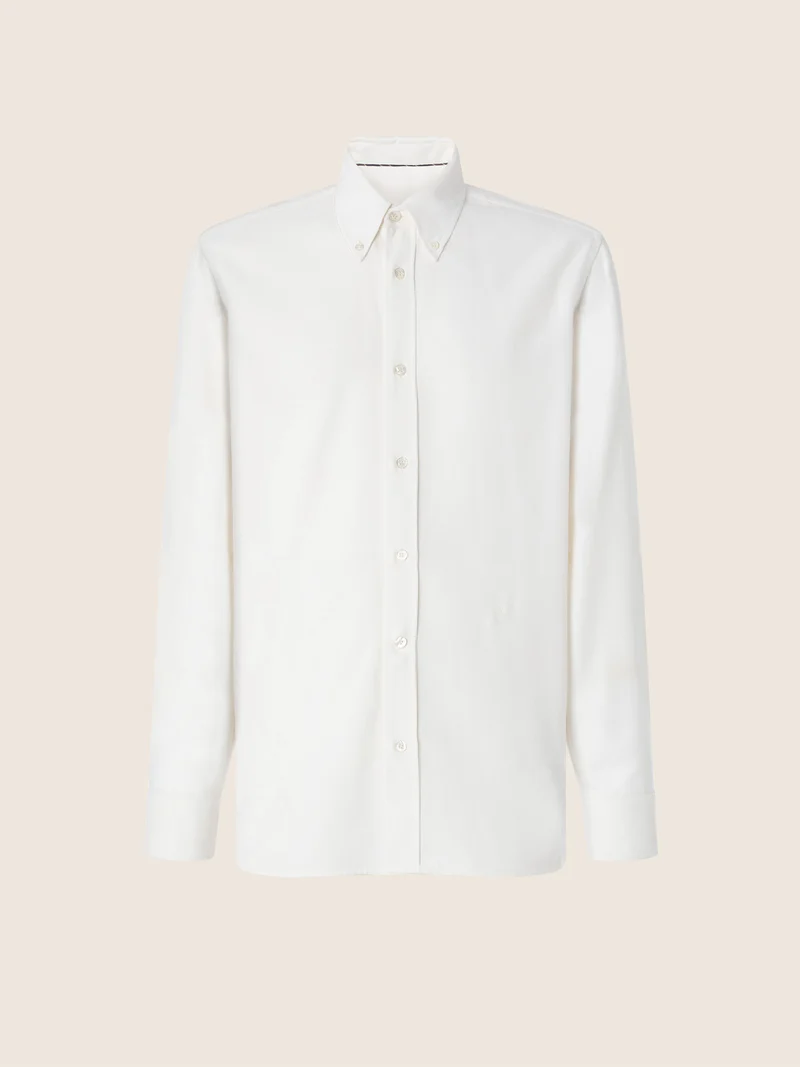 Cotton-Cashmere Batavia Shirt