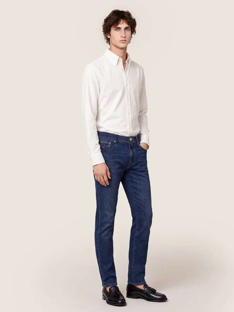 Cotton-Cashmere Batavia Shirt