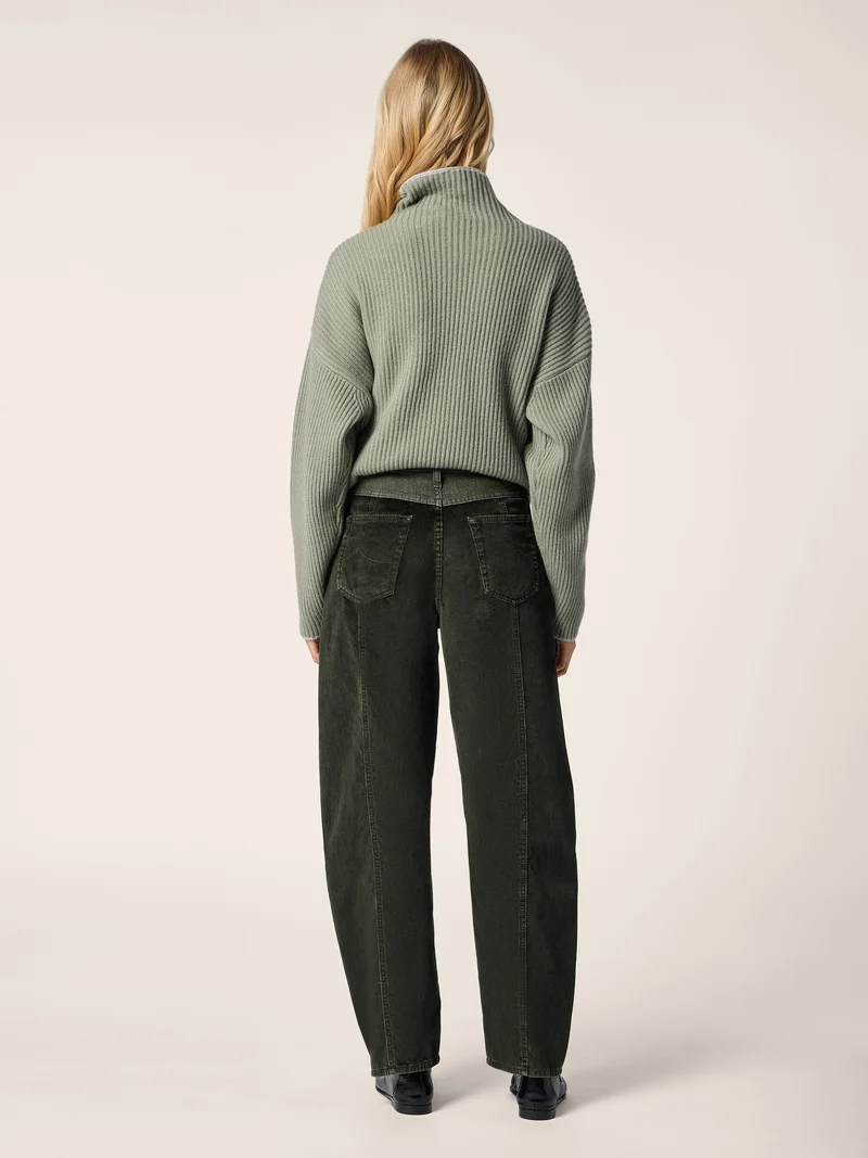 Leni — Velvet and Denim Pants