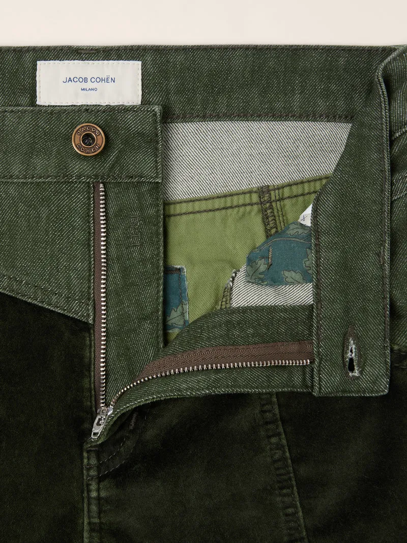 Leni — Velvet and Denim Pants