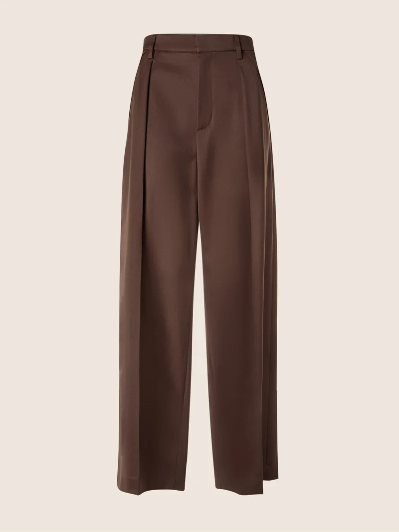 Vicky — Pants in Stretch Wool Satin