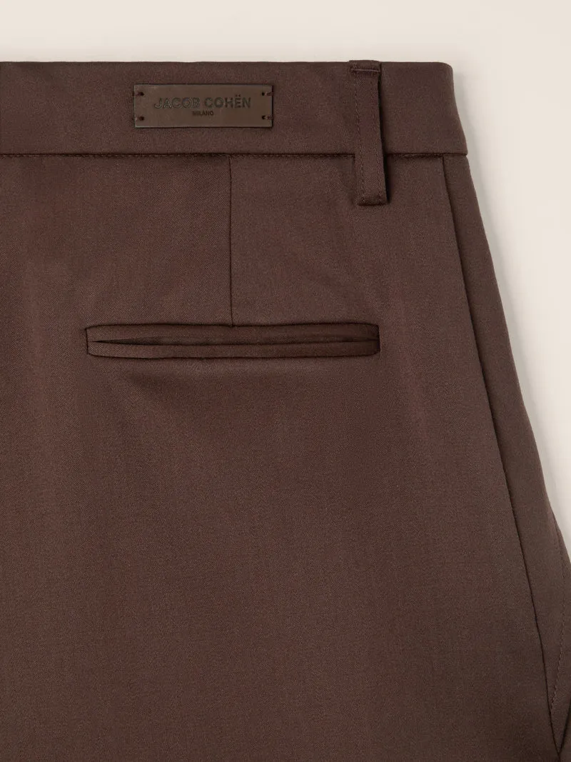 Vicky — Pants in Stretch Wool Satin