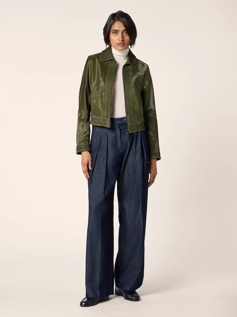 Calf-Hair and Suede Jacket