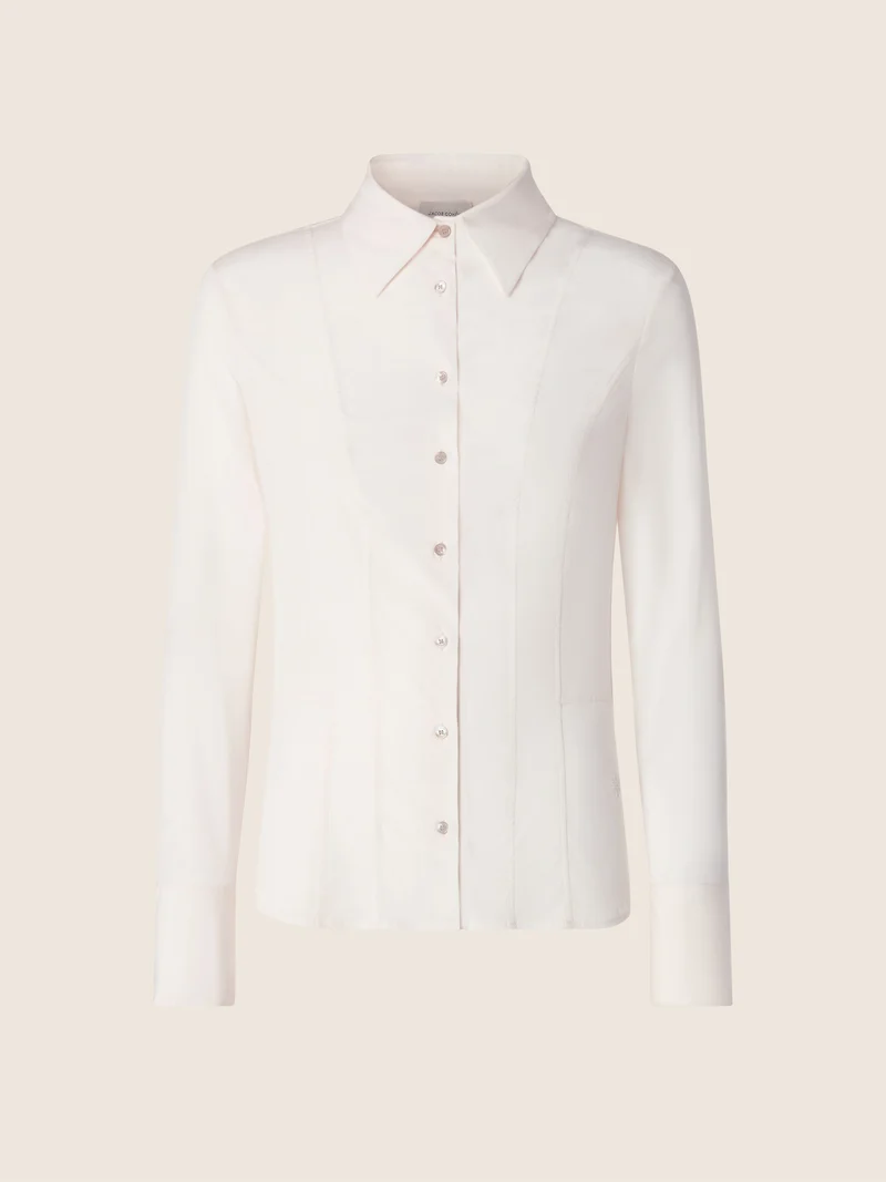 Stretch Crêpe de Chine Shirt