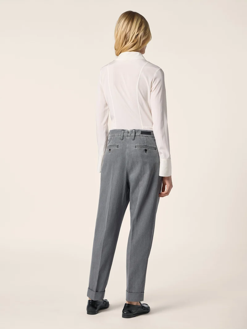 Stretch Crêpe de Chine Shirt