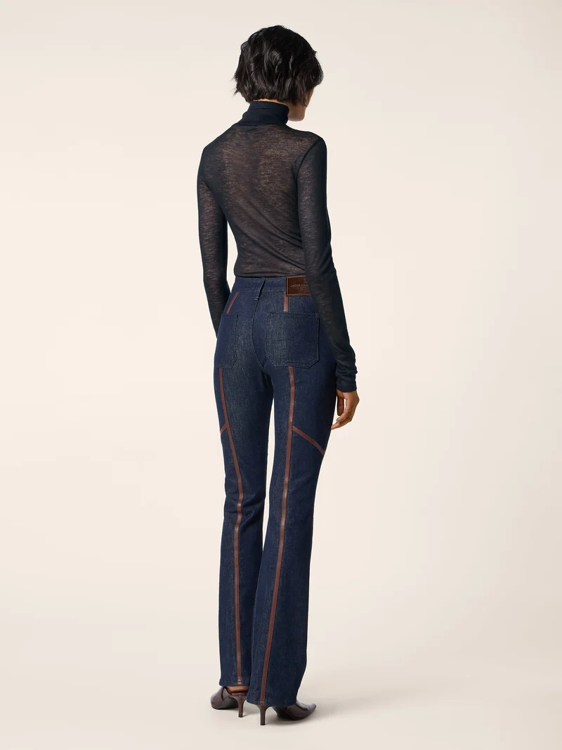 Light Cashmere Jersey Turtleneck
