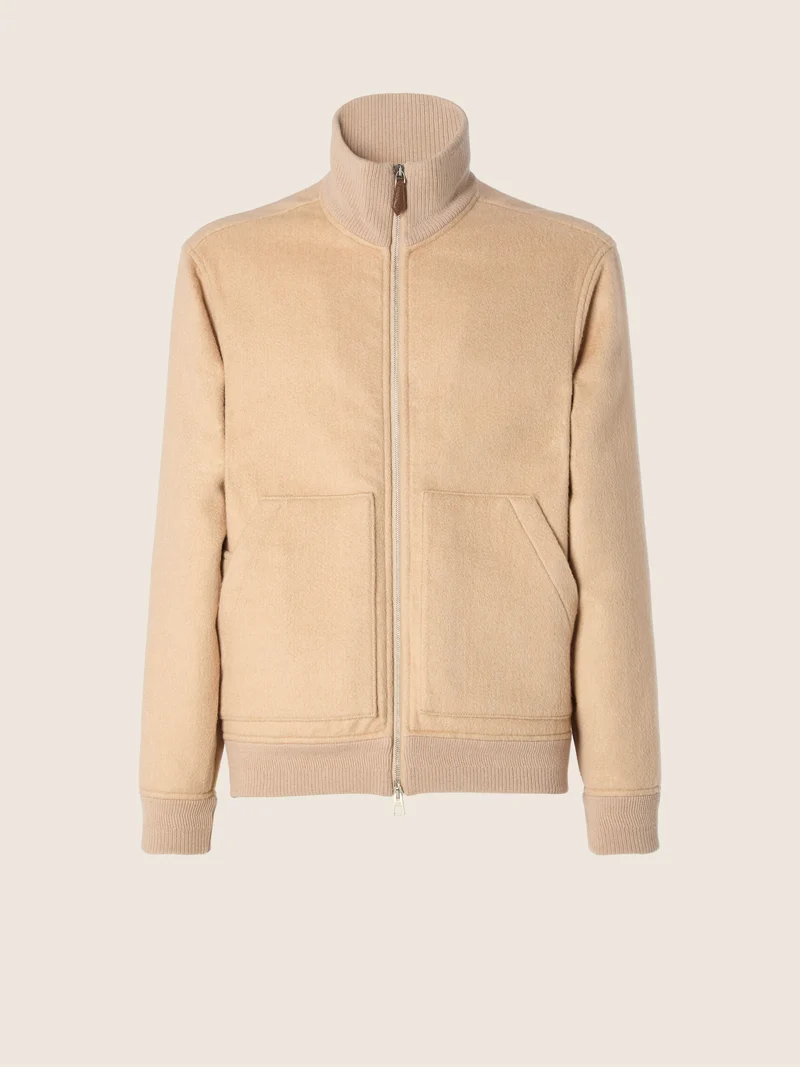 Cashmere Double Bomber Jacket