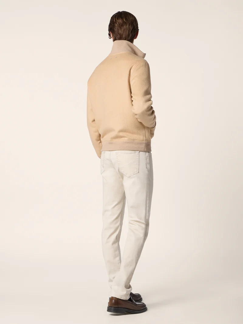 Cashmere Double Bomber Jacket