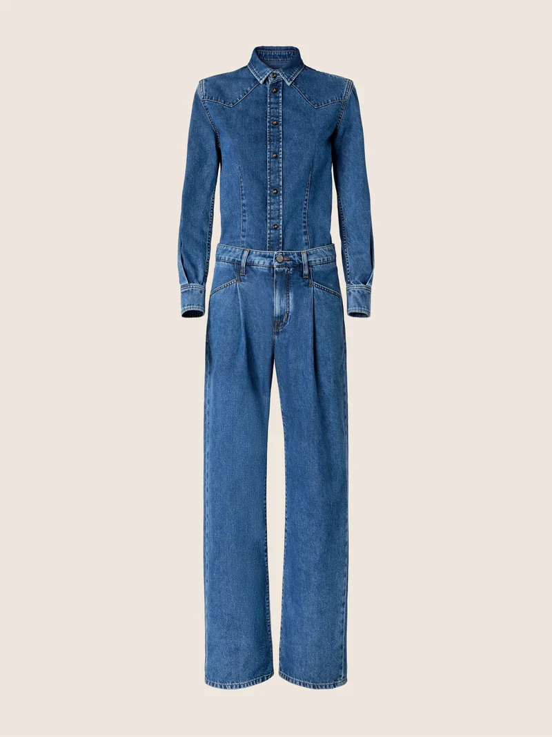 Cotton Denim Jumpsuit