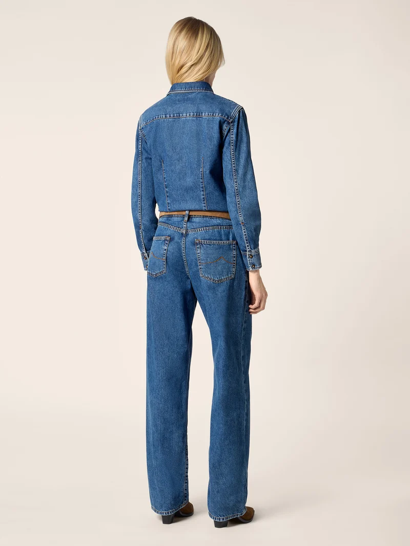 Cotton Denim Jumpsuit