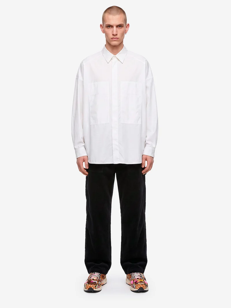 Pantaloni 'Painter' in velluto a coste con tasche utility