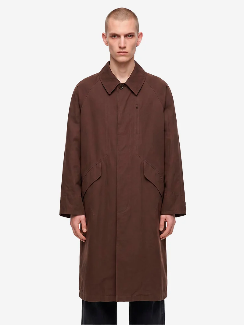 Trench coat 'Tyrrell' marrone con maniche raglan