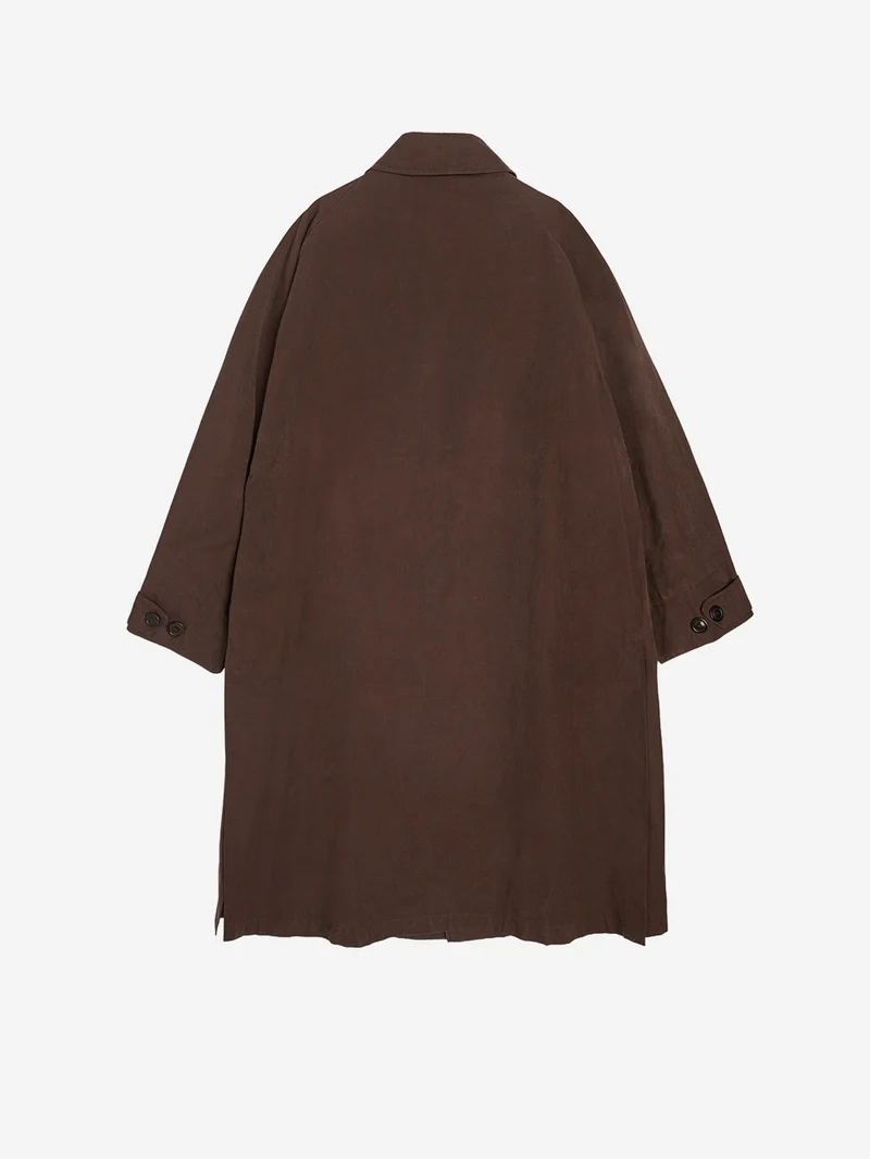 Trench coat 'Tyrrell' marrone con maniche raglan