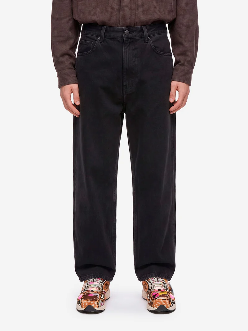 Bez Pant in denim spalmato nero