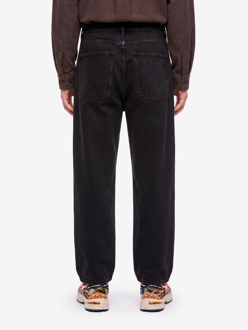 Bez Pant in denim spalmato nero