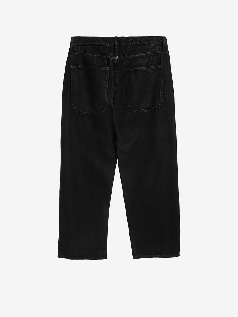 Bez Pant in denim spalmato nero