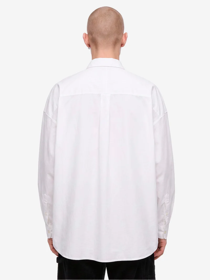 Camicia 'Selene' oversize in popeline di cotone bianco