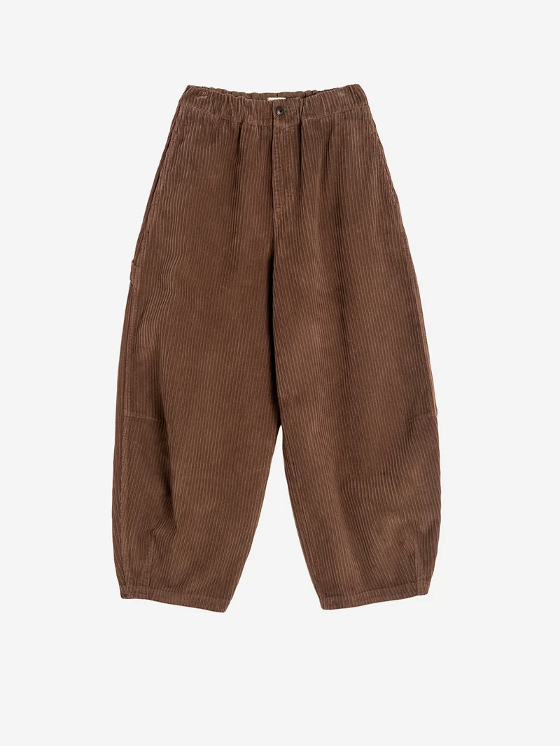 'Sultan' Pants marroni in velluto a coste