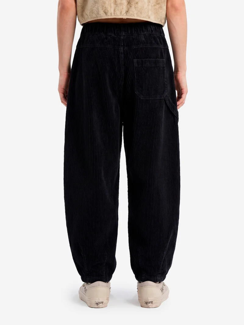 'Sultan' Pants in velluto a coste neri