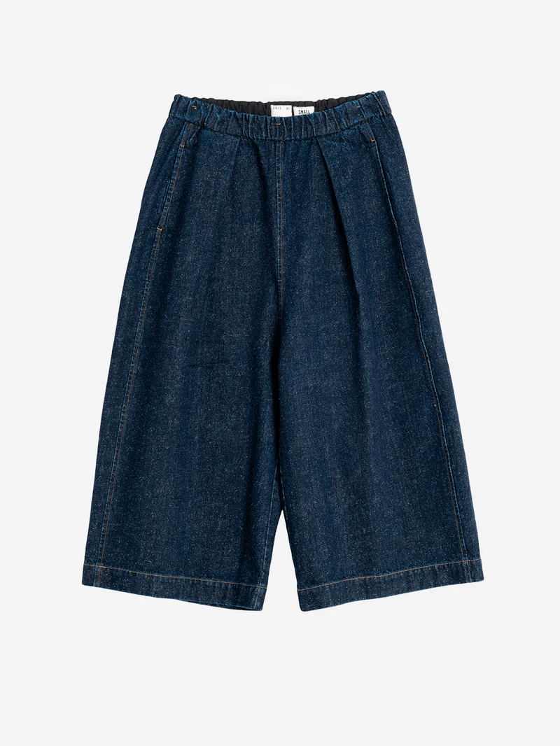 Pantaloni cropped a gamba ampia 'Nirvana' in denim giapponese