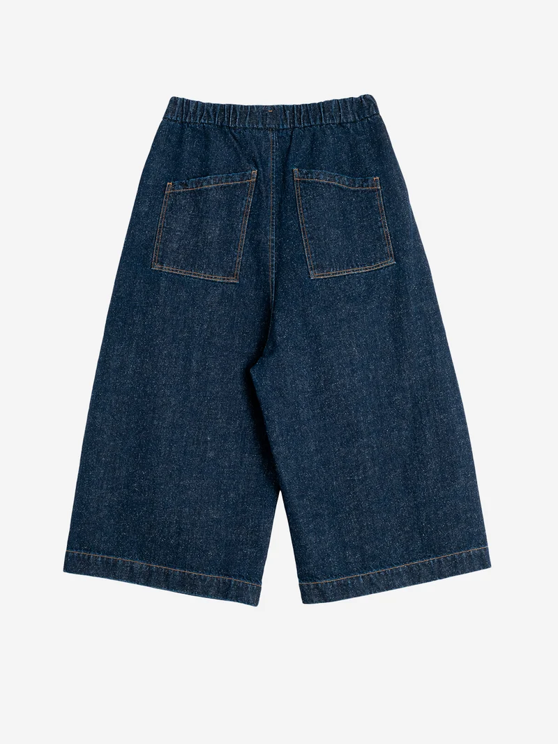 Pantaloni cropped a gamba ampia 'Nirvana' in denim giapponese