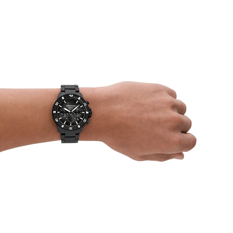 Emporio Armani herren Uhr Schwarz AR70010