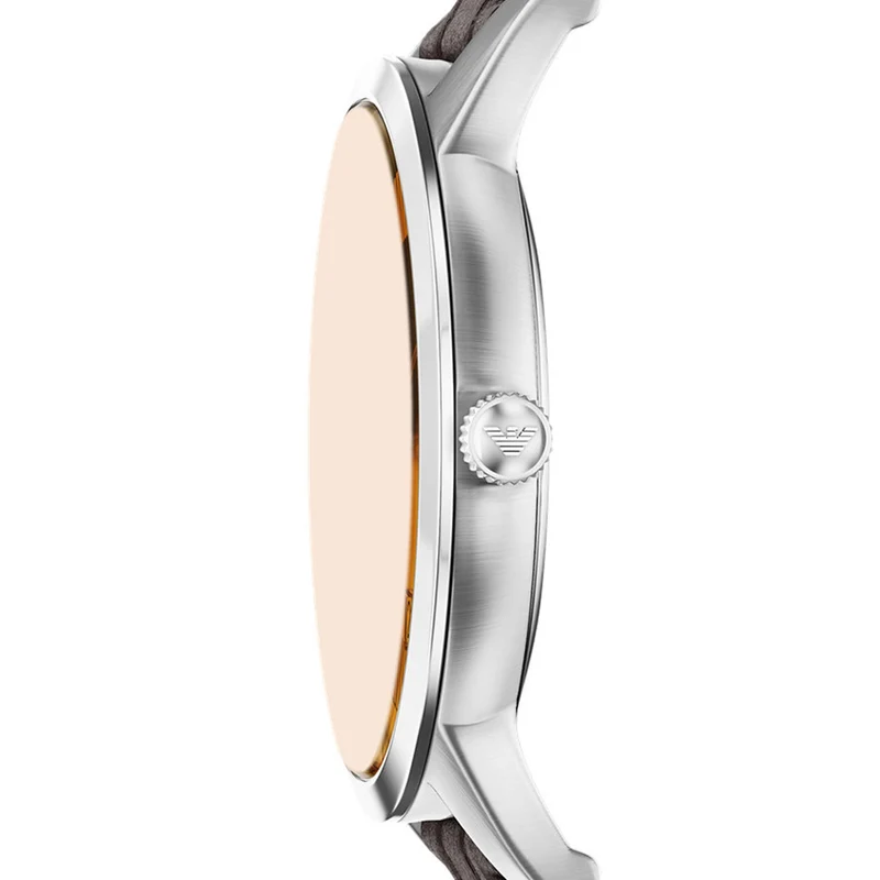 Emporio Armani Round Silver Dial Watch AR11783