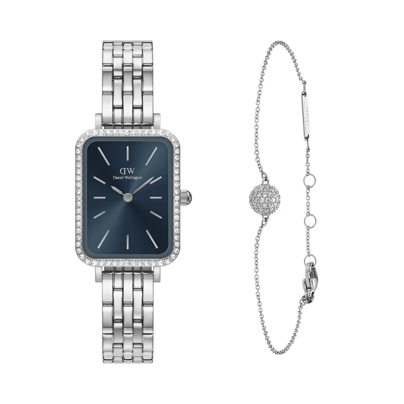 Daniel Wellington Quadro Women's Watch and Bracelet Giftset DW00590020