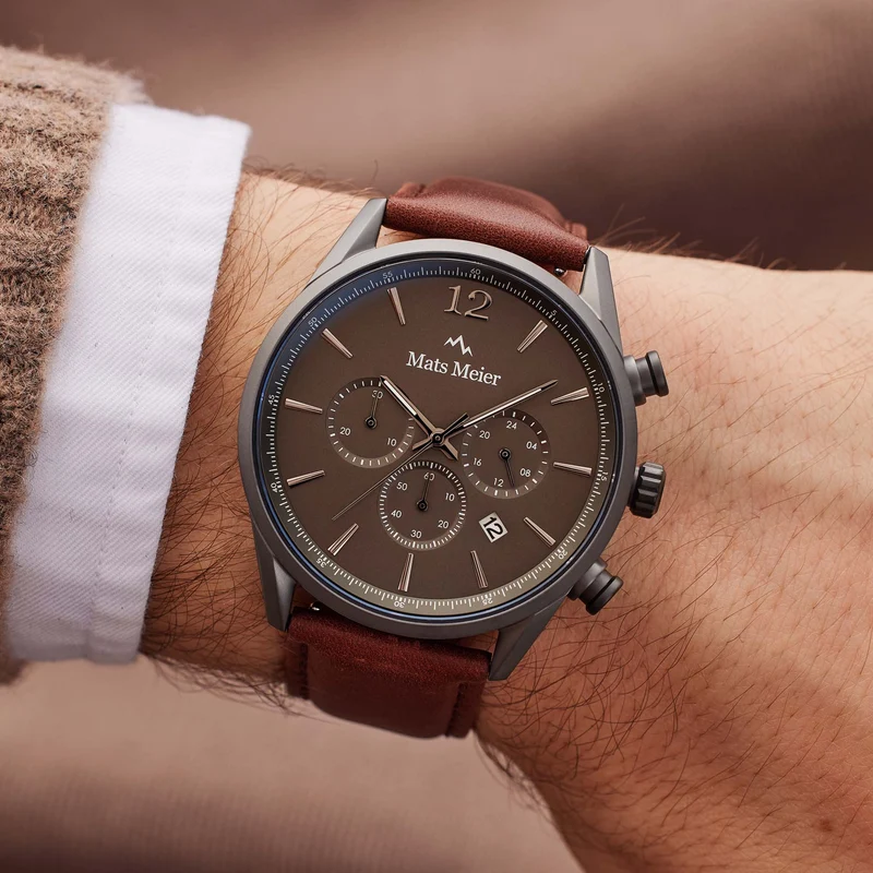 Mats Meier Grand Cornier herren Uhr Braun MM00104