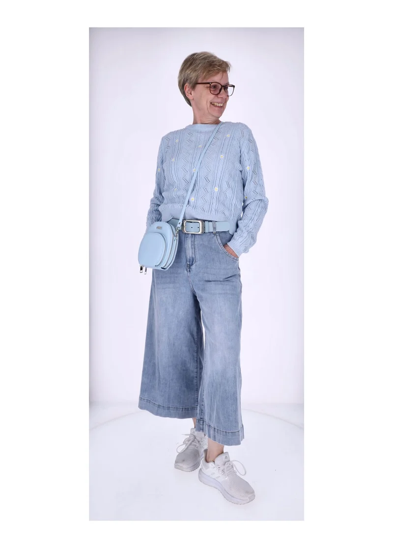 Splash of Color Damen Jeans Culotte