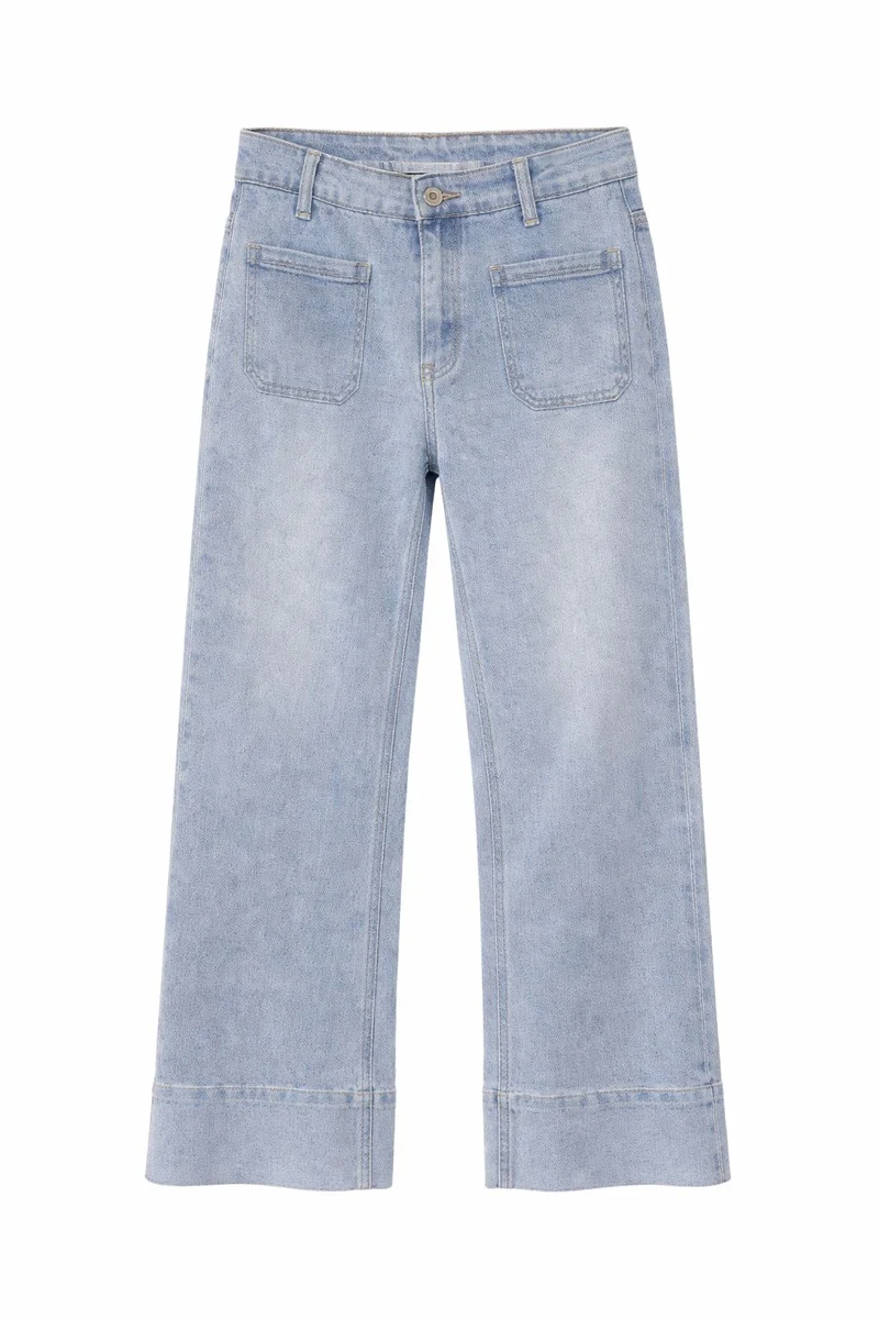 Splash of Color Culotte Jeans Damen