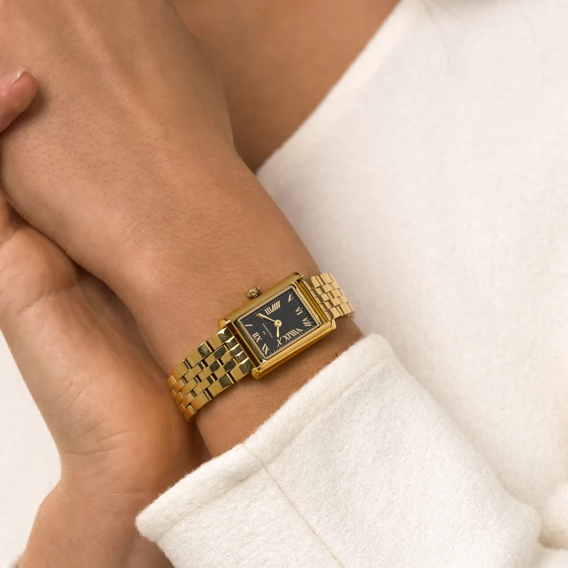 Mockberg Timeless Gold-coloured Noir Watch MO243