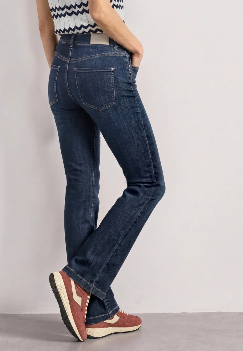 QR Style Blaire Bootcut,hw,dar, Dark Blue Washed