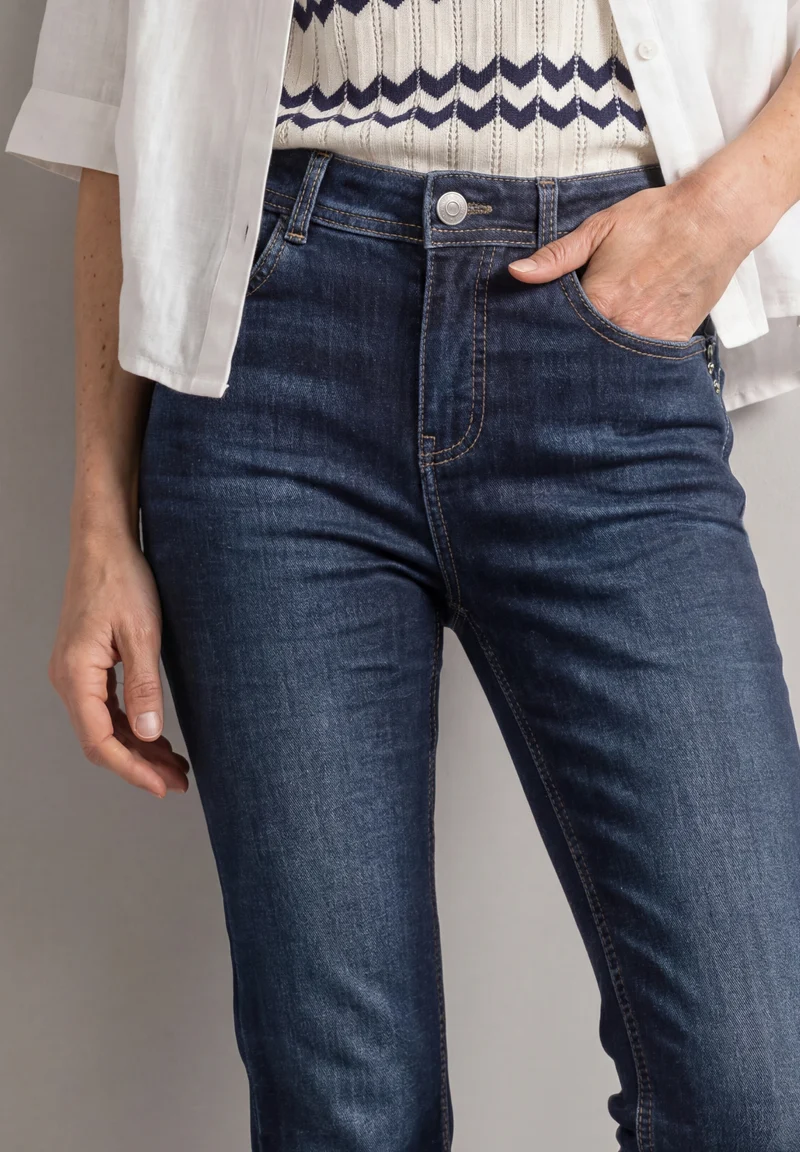 QR Style Blaire Bootcut,hw,dar, Dark Blue Washed