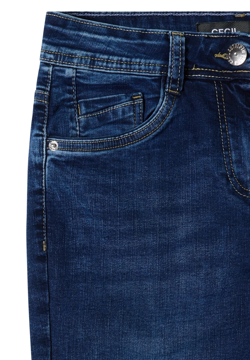 Style NOS Scarlett STRAIGHT Mi, mid blue used wash