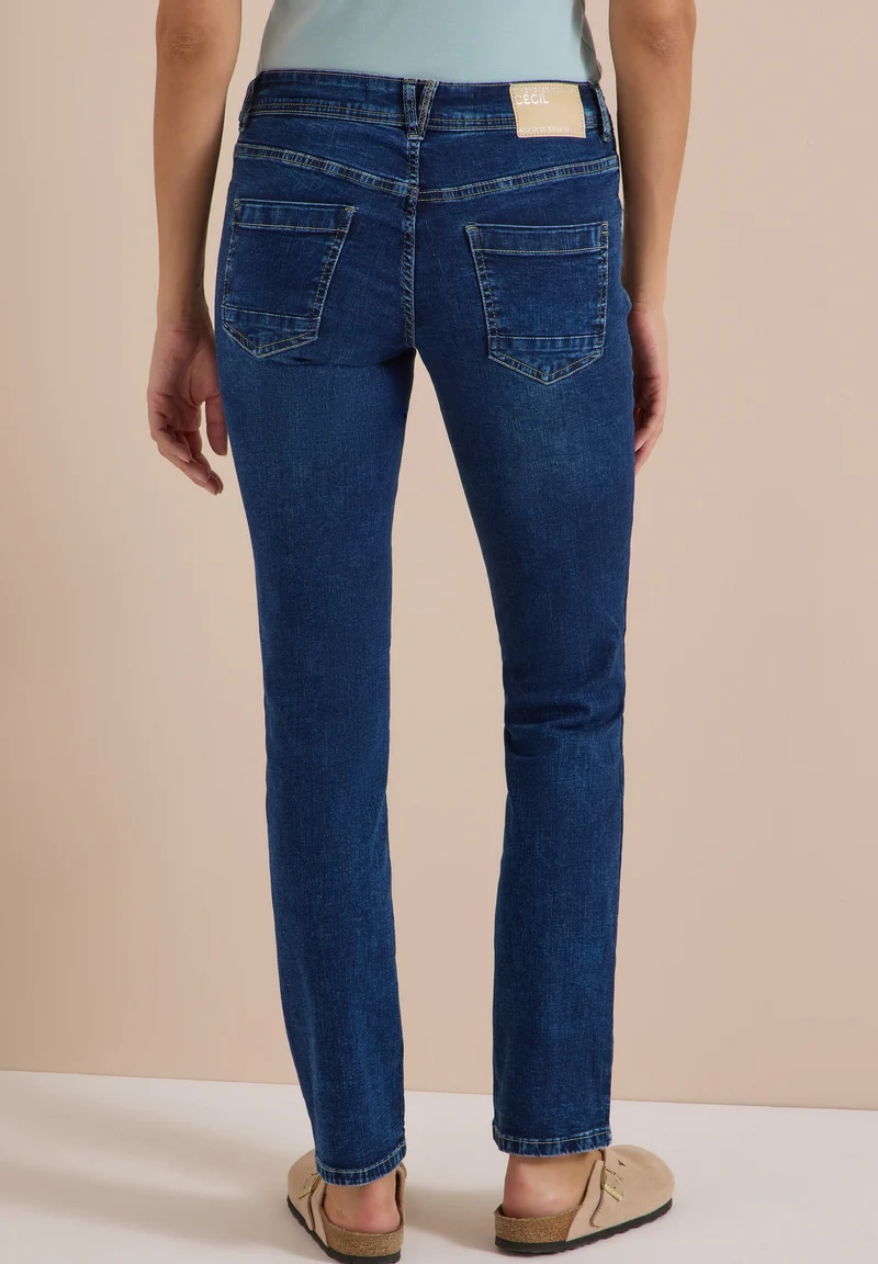 Style NOS Scarlett STRAIGHT Mi, mid blue used wash