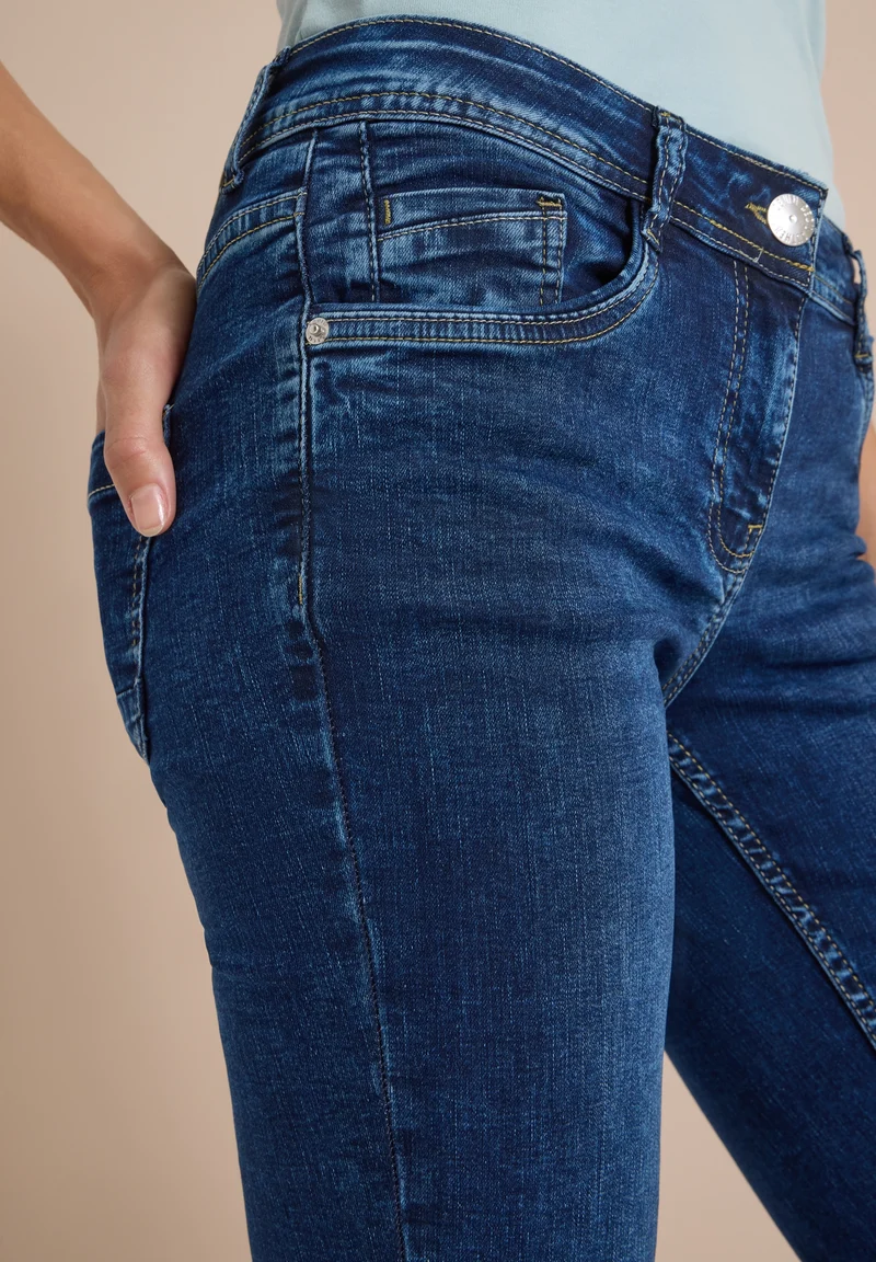 Style NOS Scarlett STRAIGHT Mi, mid blue used wash