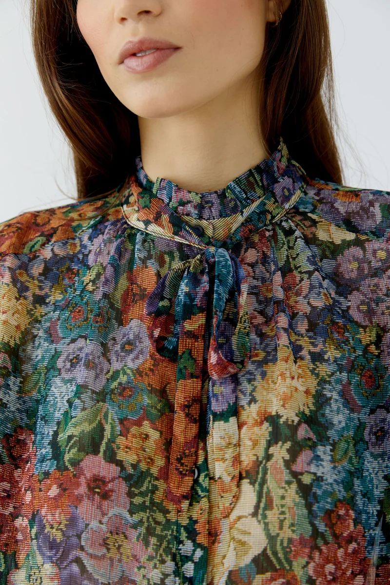 Bluse, lilac yellow