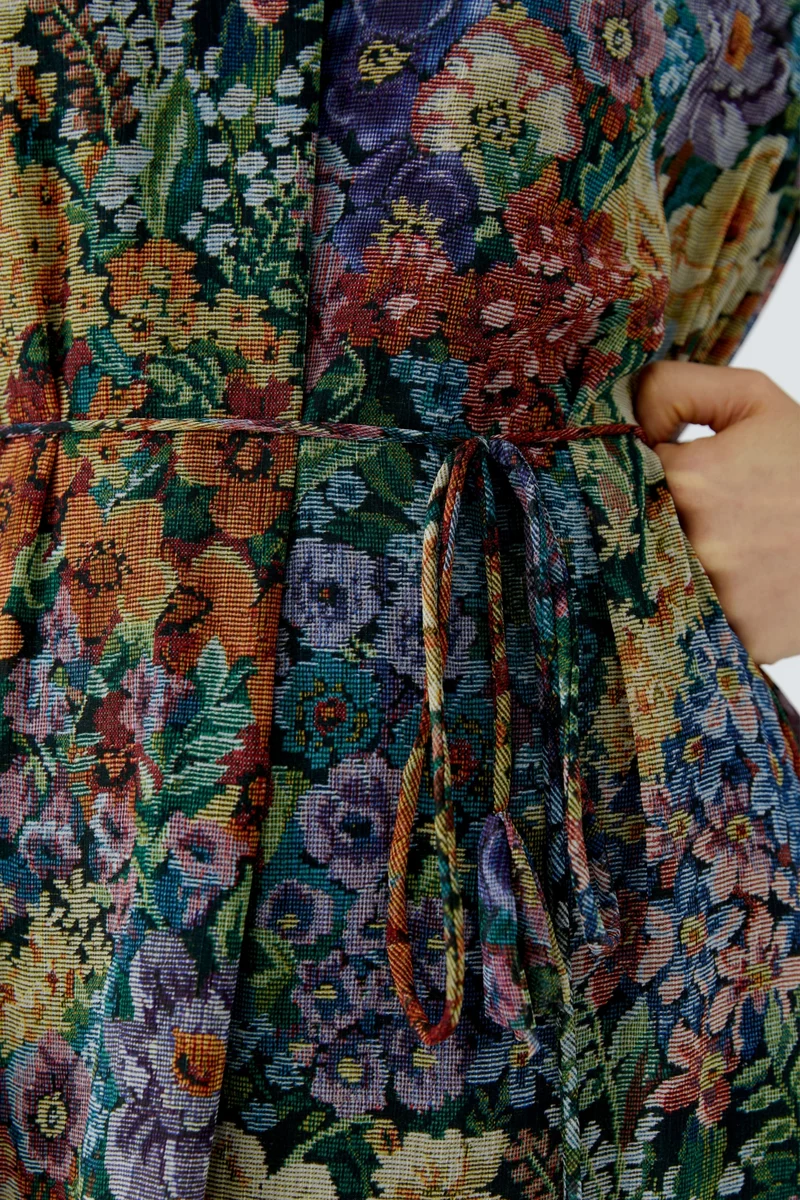 Kleid, lilac yellow