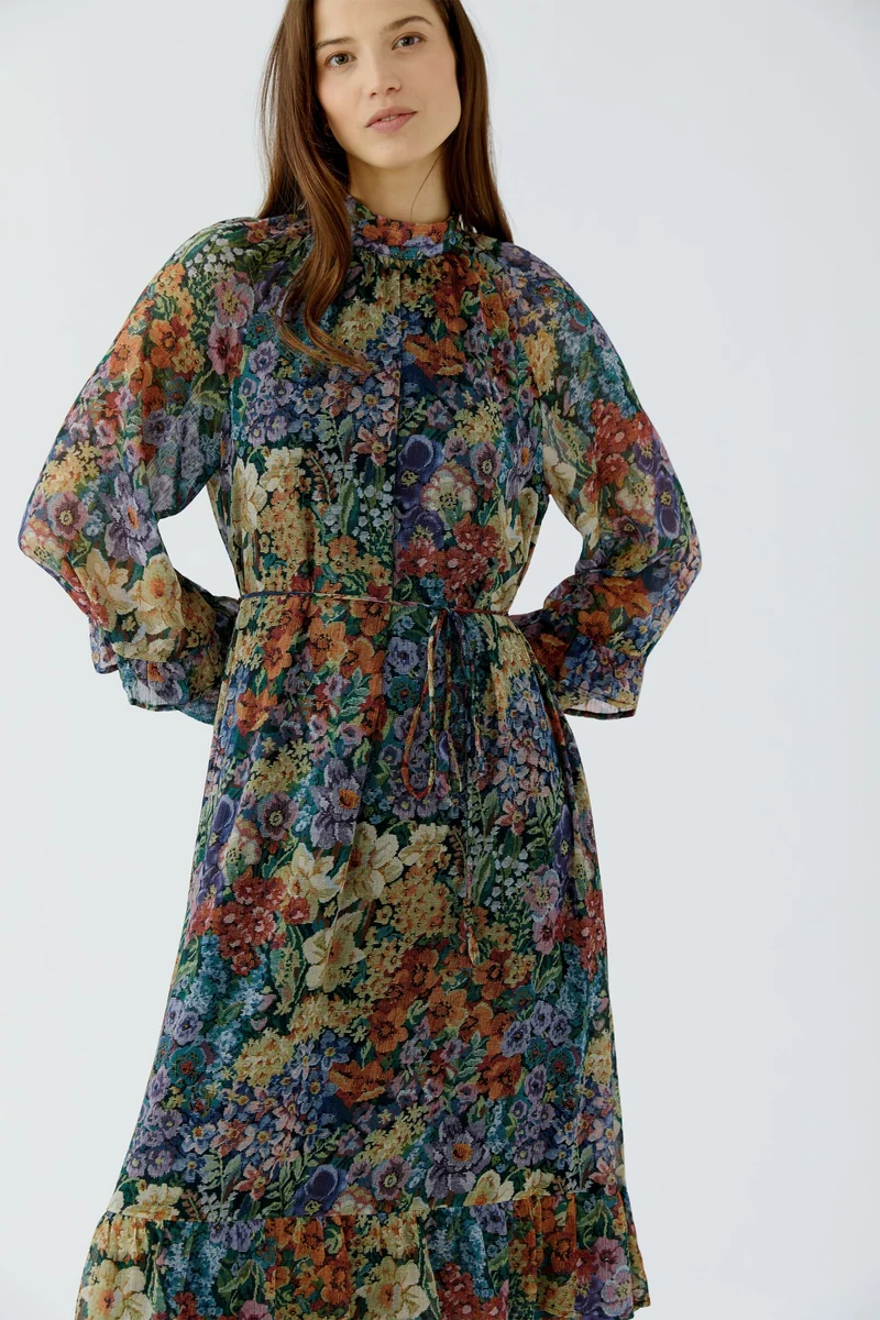 Kleid, lilac yellow