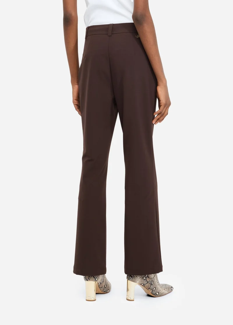 High-Rise Flared Trousers
