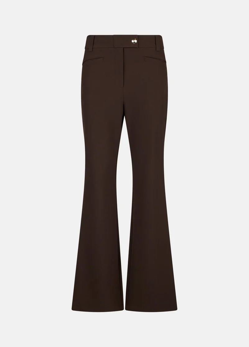 High-Rise Flared Trousers