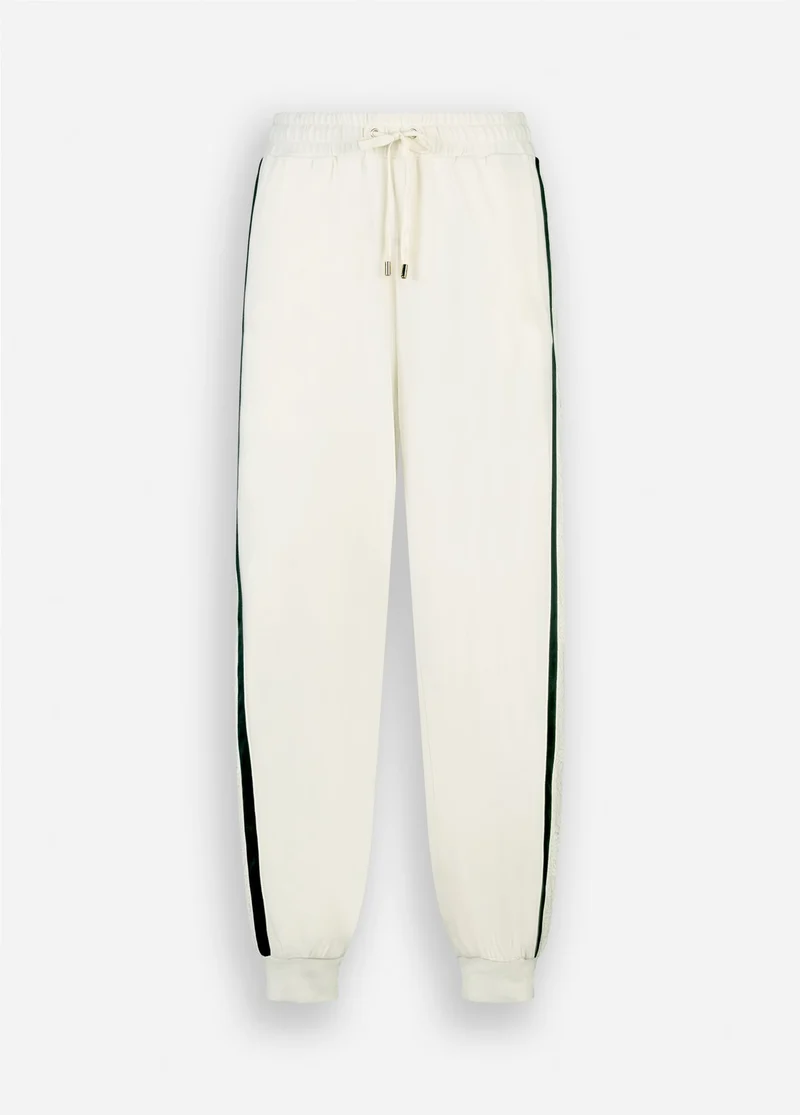 Plush Jogging Trousers with Lace