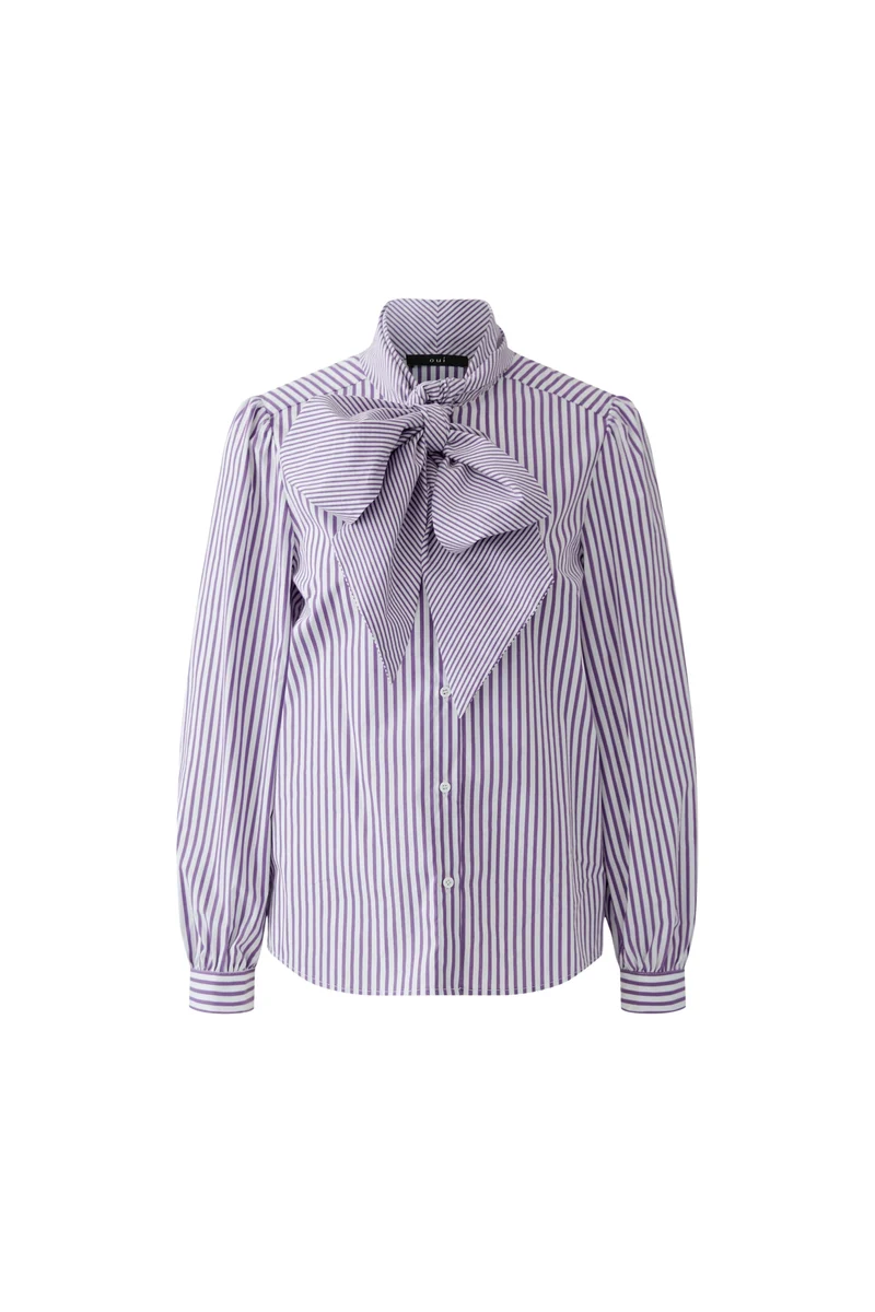 Bluse, white violett