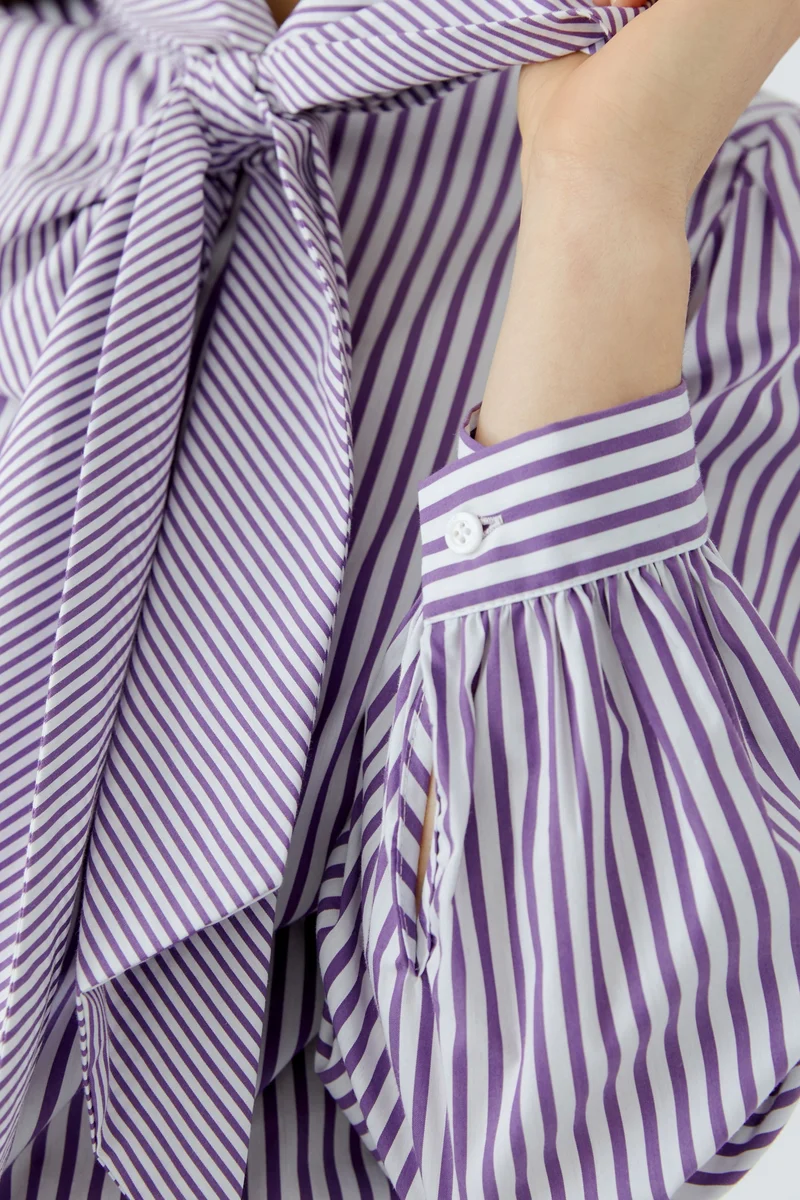 Bluse, white violett
