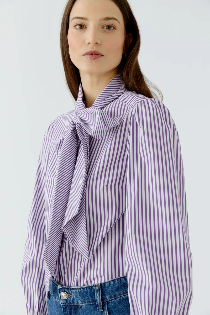 Bluse, white violett