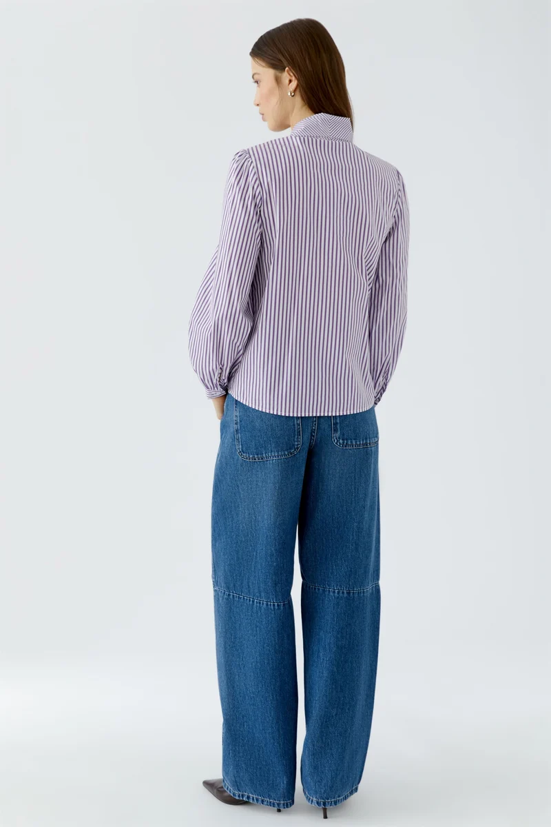 Bluse, white violett